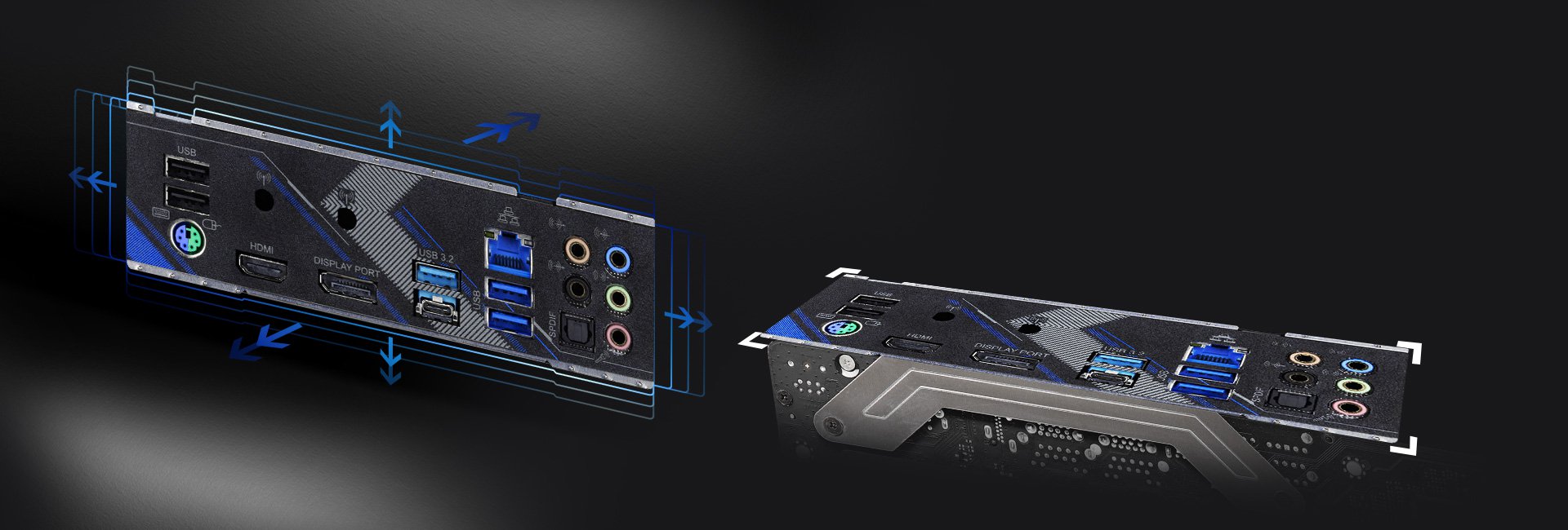 Flexible Integrated I/O Shield